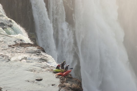 Kayakers, victoria falls, award winning photo